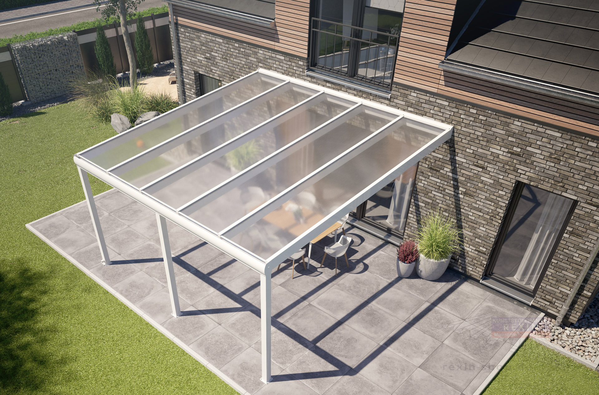 TERRApremium XXL Alu Terrassenüberdachung 5m x 5m Terrasse.de